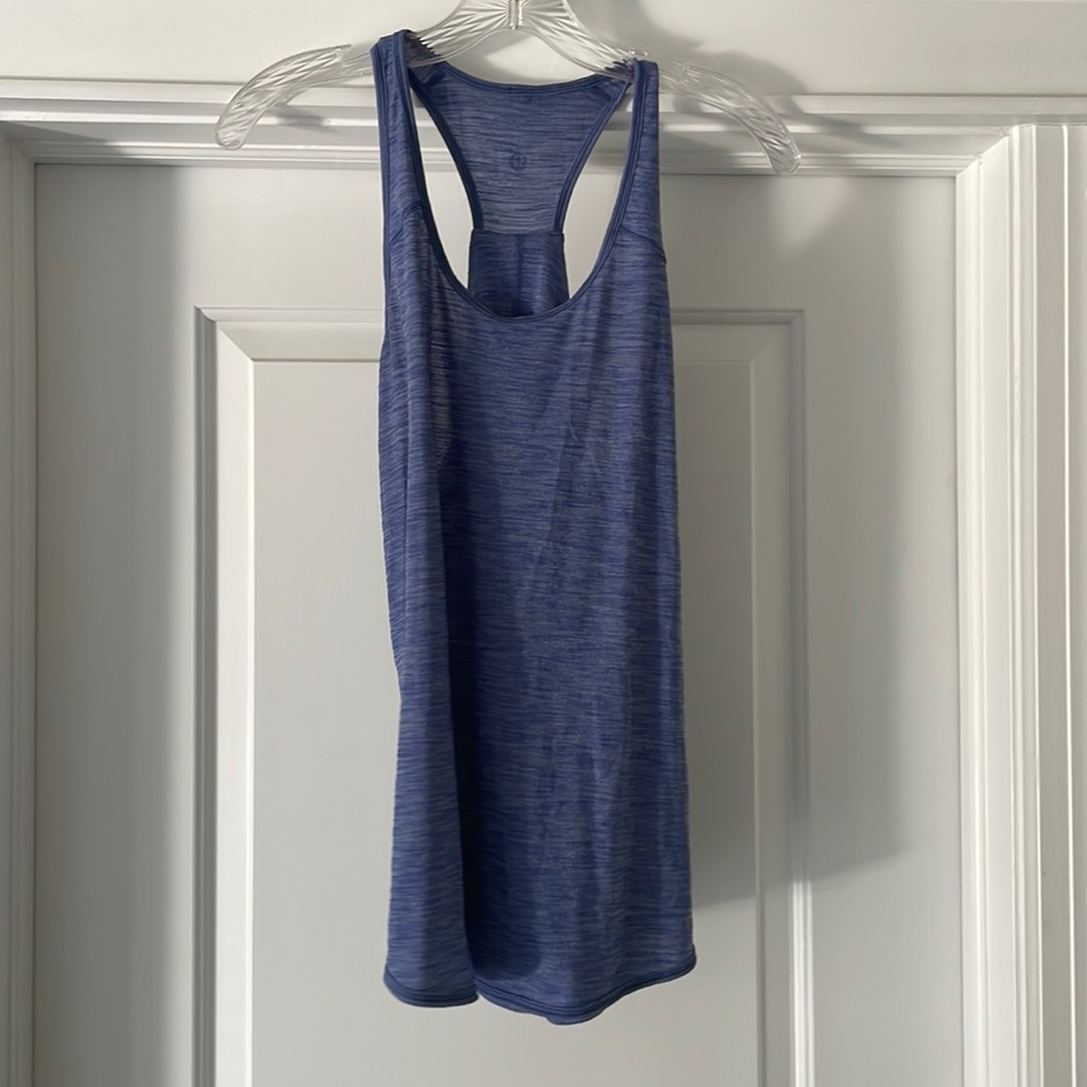 Blue lululemon tank top